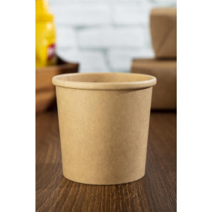 Bols Para Sopa Kraft Microondas Reciclables 350ml - Lote de 500 - Colpac