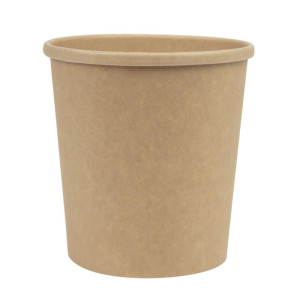 Kraft Microwavable Recyclable Soup Bowls - 450ml - Pack of 500 - Colpac