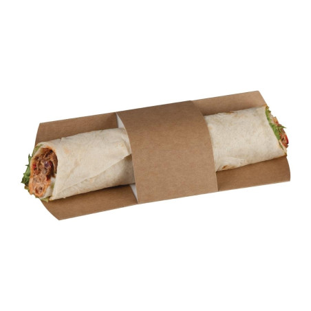 Funda de tortilla Kraft compostable - Paquete de 1000 - Colpac