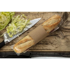 Sachets Baguette Kraft Reciclables Clasp Clip - Lote de 500 - Colpac