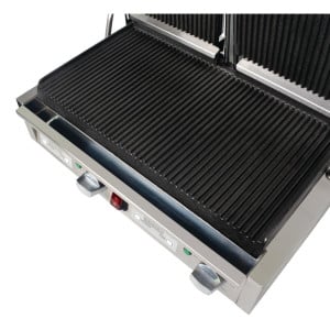 Double Grooved Contact Grill - 230V