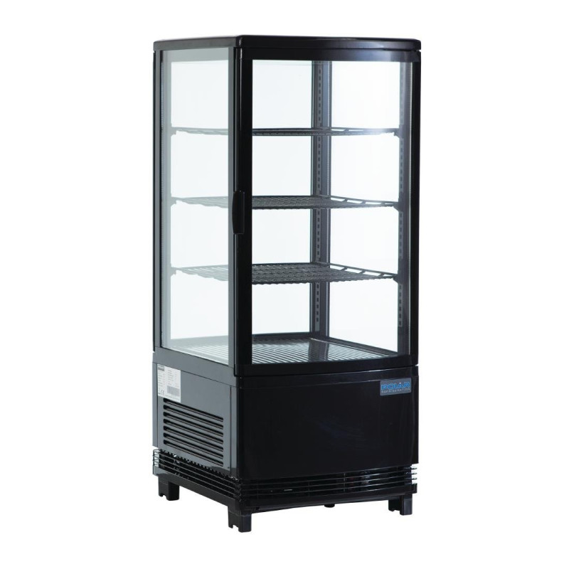 Positive Black Refrigerated Display Case Series C - 68 L - Polar Positive Black Refrigerated Display Case Series C - 68 L - Polar