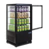 Vitrina refrigerada positiva negra Serie C - 68 L - Polar - Fourniresto