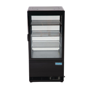 Vitrina Refrigerada Positiva Negra Serie C - 68 L - Polar