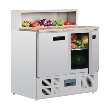 Mostrador de preparación refrigerado para pizzas Serie G - 288L - Polar - Fourniresto