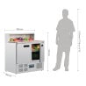 Mostrador de preparación refrigerado para pizzas Serie G - 288L - Polar - Fourniresto