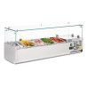 Vitrina de ingredientes refrigerada Serie G - 5 x GN 1/4 - Polar - Fourniresto