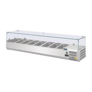 Refrigerated Ingredient Display Case - 8 X GN 1/4 - Polar - Fourniresto