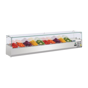 Vitrina de ingredientes refrigerada Serie G - 10 X GN 1/4 - Polar - Fourniresto