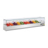 Vitrina de ingredientes refrigerada Serie G - 10 X GN 1/4 - Polar - Fourniresto