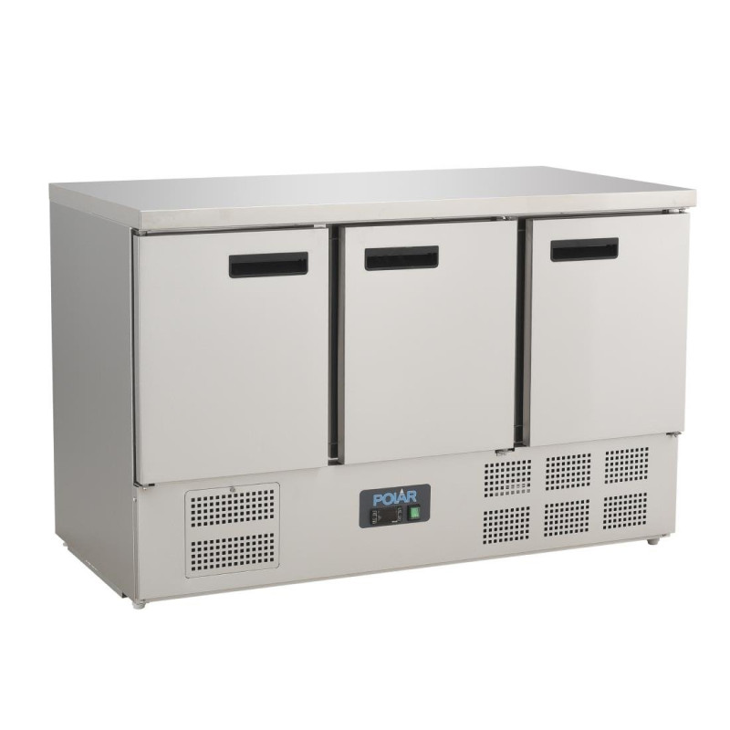 3 Door Refrigerated Table G Series - 368 L - Polar
