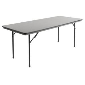 Mesa rectangular plegable gris de ABS - 1830 mm - Bolero - Fourniresto