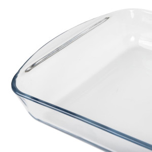 Fuente rectangular de vidrio para horno - L 350 x P 230mm - Pyrex