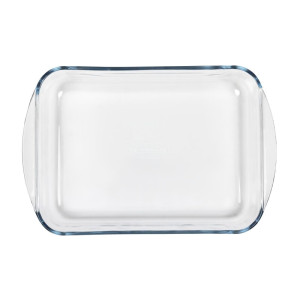 Fuente rectangular de vidrio para horno - L 350 x P 230mm - Pyrex