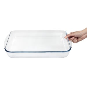 Fuente rectangular de vidrio para horno - 3.7 L - Pyrex