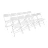 Folding White Chairs - Bolero - Fourniresto