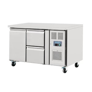 Mesa Refrigerada 1 Puerta 2 Cajones - 228 L - Polar - Fourniresto