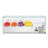 Refrigerated Display Case With 3X GN 1/3 and 1X GN 1/2 Ingredients - Polar - Fourniresto