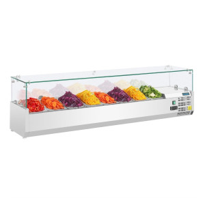 Vitrina refrigerada de ingredientes - 8 recipientes GN 1/3 - Polar - Fourniresto