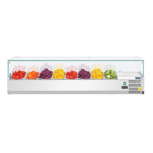 Vitrina refrigerada de ingredientes - 8 recipientes GN 1/3 - Polar - Fourniresto