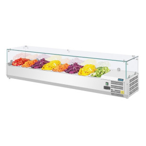 Vitrina refrigerada de ingredientes - 8 recipientes GN 1/3 - Polar - Fourniresto