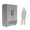 Armario refrigerado negativo de 2 puertas Serie G - 960L - Polar - Fourniresto