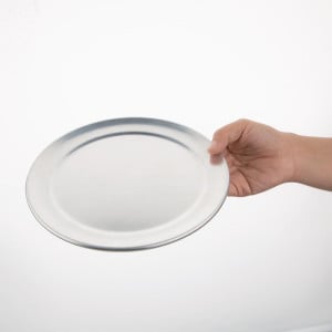 Placa para pizza de aluminio borde ancho - Ø200mm - Vogue - Fourniresto