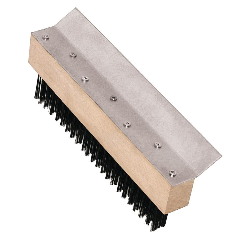 Pizza oven scraper brush - 255mm - Vogue - Fourniresto