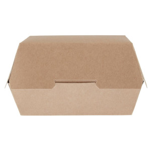 Grandes Cajas de Hamburguesas Kraft Compostables - P 135mm - Lote de 250 - Colpac