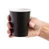 Vasos desechables para bebidas calientes negros - 225 ml - Lote de 1000 - Fiesta