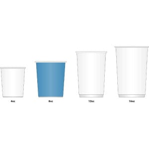 Vasos desechables para bebidas calientes negros - 225 ml - Lote de 1000 - Fiesta