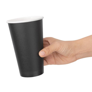 Vasos de Pared Simple Negros - 455ml - Lote de 1000 - Fiesta