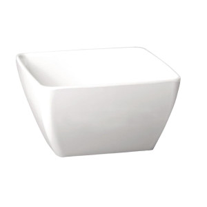 Square Melamine Bowl Pure White - 190mm - APS - Fourniresto