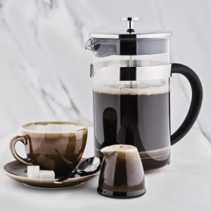 Cafetière À Piston en Acier Inoxydable 12 Tasses - 1500 ml - Olympia