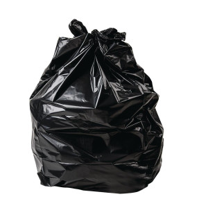 Small Black Trash Bags 25 L - Pack of 500 - Jantex