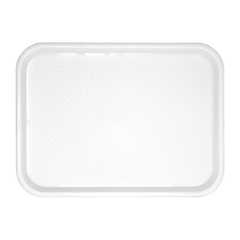 Plateau Fast Food En Plastique  Blanc 345 X 265Mm - Olympia KRISTALLON - Fourniresto