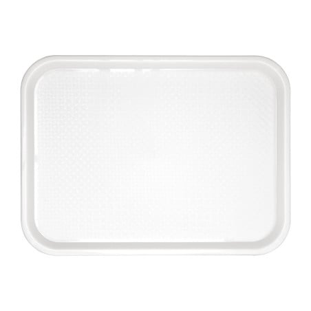 White Plastic Fast Food Tray 345 x 265mm - Olympia KRISTALLON - Fourniresto