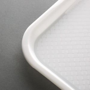 White Plastic Fast Food Tray 345 x 265mm - Olympia KRISTALLON - Fourniresto