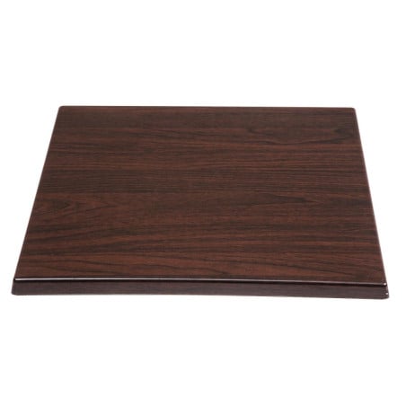 Plateau de Table Carré Marron Foncé - 600 mm - Bolero