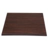 Dark Brown Square Table Top - 600 mm - Bolero