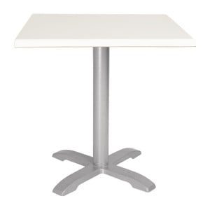 Mesa cuadrada blanca de 700 mm - Bolero