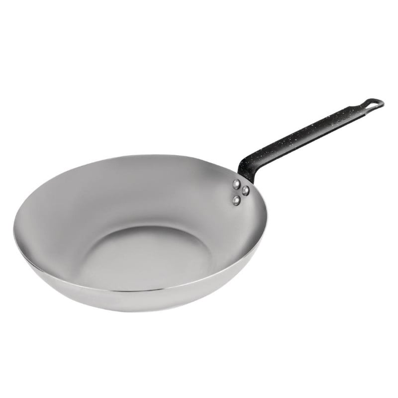 Wok de acero al carbono de 28 cm - Vogue - Fourniresto