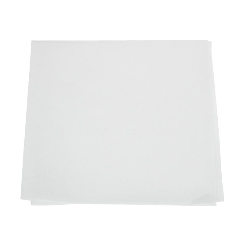 Servilletas de papel para aperitivos blancas de 1 capa 330 x 330 mm - Lote de 5000 - FourniResto