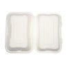 Cajas de comida de bagazo con tapa abatible - L 228mm - Paquete de 200 - Vegware