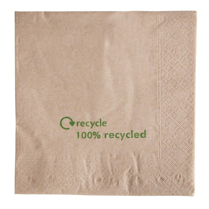 Servilletas de Doble Capa de Papel Reciclado - Lote de 2000 - FourniResto