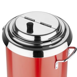 Olla de sopa roja con asas - 5,7L - Buffalo