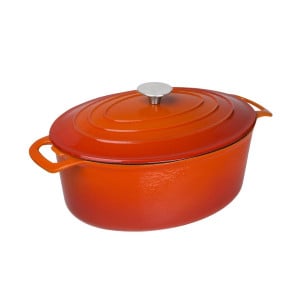 Gran Cacerola Ovalada Naranja - 6L - Vogue