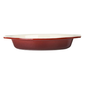 Oval Red Gratin Dish - 650ml - Vogue