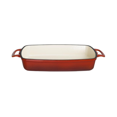 Plat en Fonte Rectangulaire Rouge - 2,8L - Vogue