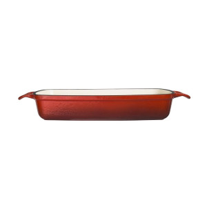 Plat en Fonte Rectangulaire Rouge - 2,8L - Vogue